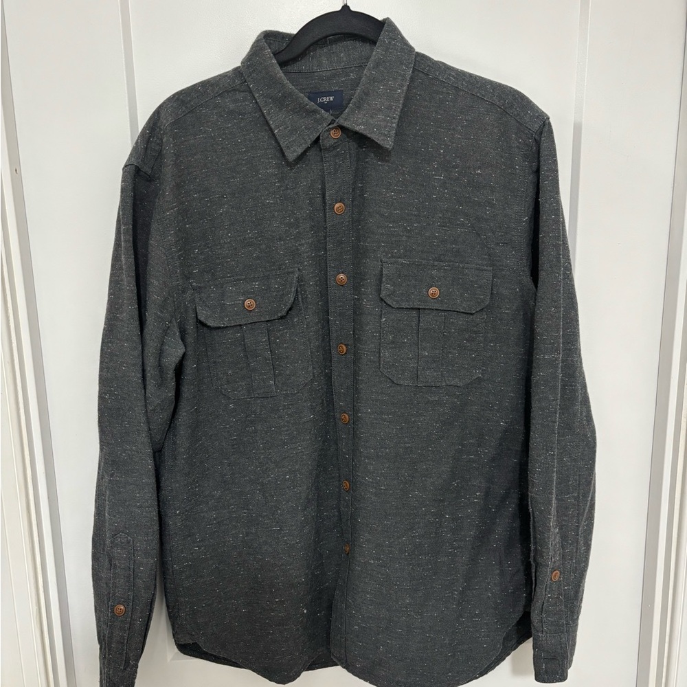 J. Crew Charcoal Button-Down Shirt
